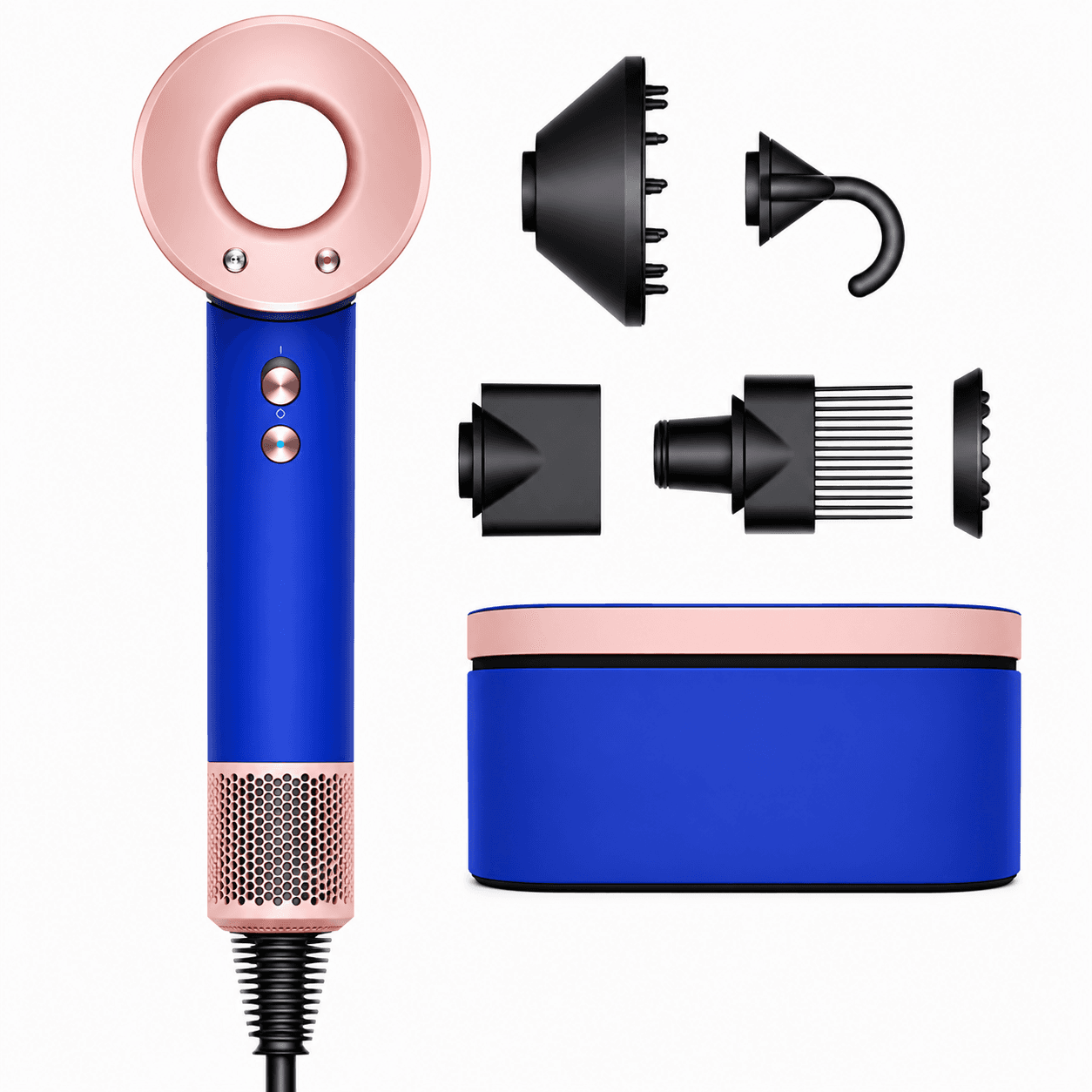 DYSON SUPERSONIC HAIR DRYER IN BLUE/BLUSH | FAST DRYING & INTELLIGENT HEAT CONTROL